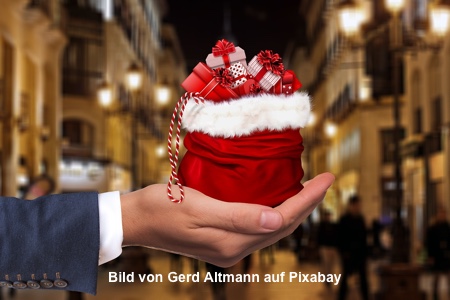 Der Weihnachtsmann bittet um Unterstützung